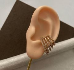 Beş sıra zirkon taşlı earcuff