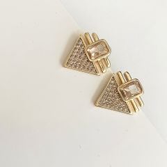 Mini taşlı şövalye küpe