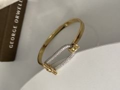 Çift Modelli Oval Zirkon Taşlı Kolye