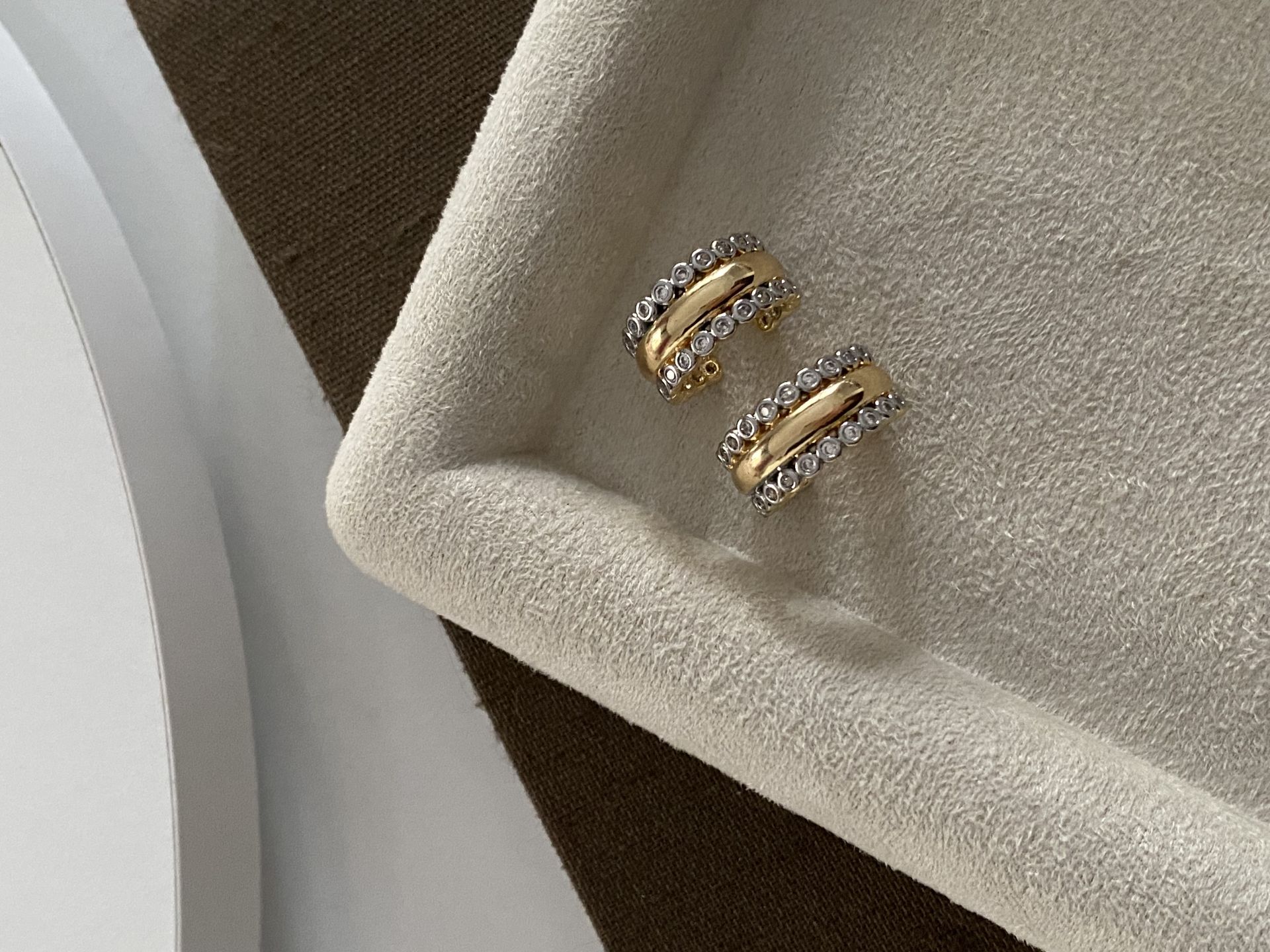Basic yani damla taşlı earcuff(kıkırdak küpe)